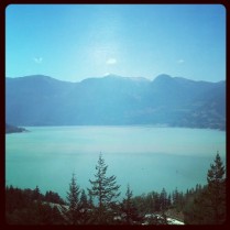 Enjoying the view in beautiful Squamish.