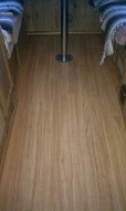 New laminate floor in camper