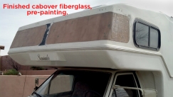 Finished fiberglass on both window voids
