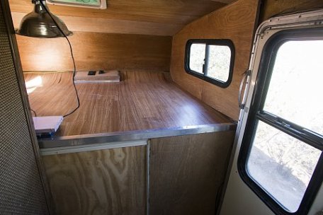 Finished paneling the cabover interior
