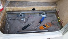 Made the entry step into a tool storage compartment